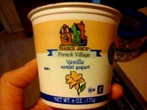 1 cup French Village Nonfat Vanilla Yogurt