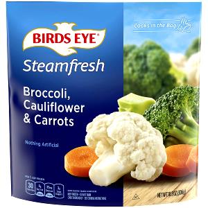 1 cup frozen (91 g) Steamfresh Lightly Sauced Broccoli, Cauliflower & Carrots with Cheese Sauce