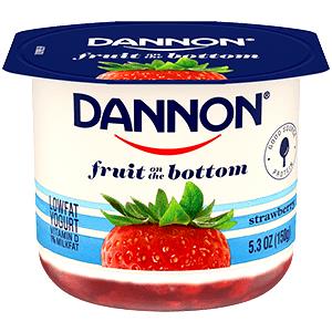 1 Cup Fruit On The Buttom, Strawberry Yogurt
