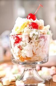 1 Cup Fruit Salad with Marshmallows