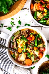 1 Cup Gourmet Vegetable Beef Lighten Up Soup