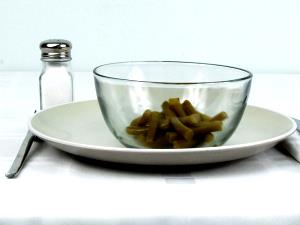 1 Cup Green Snap Beans (Drained Solids, Canned)
