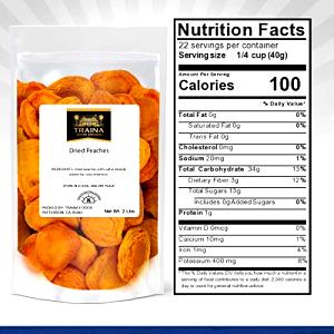1 Cup Halves Dried Peaches (Sulfured, Dried)