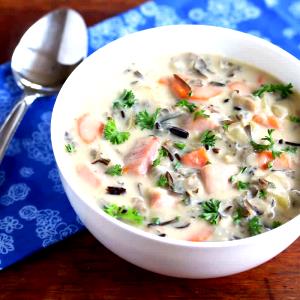 1 Cup Ham and Rice with (Mushroom) Soup (Mixture)
