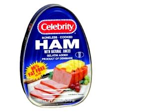 1 Cup Ham (Boneless, Extra Lean and Regular, Cured, Canned)