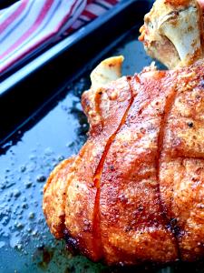 1 Cup Ham Leg, Whole, Roasted, Slf
