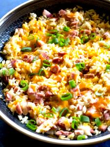 1 Cup Ham or Pork and Rice (Mixture)