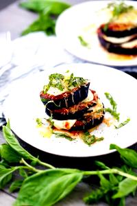 1 cup Hand Layered Eggplant