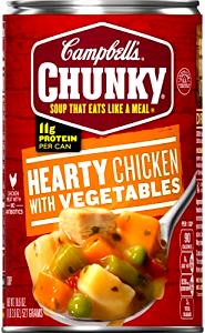 1 Cup Hearty Chicken With Vegetables Soup, Chunky