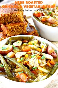 1 Cup Herbed Chicken W/Roasted Vegetables Soup, Rts