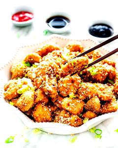 1 cup Honey Sesame Chicken
