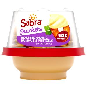 1 Cup Hummus, Roasted Garlic With Pretzels