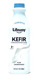 1 Cup Kefir, Low Fat, Plain