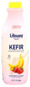 1 Cup Kefir, Non Fat, Strawberry-Banana