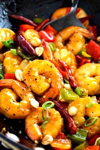 1 Cup Kung Pao Shrimp With Peanuts