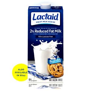 1 Cup Lactose Reduced 2% Fat Milk