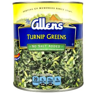 1 Cup Low Sodium Turnip Greens (Fat Not Added in Cooking, Canned)