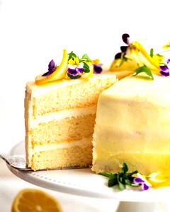 1 Cup Lowfat Lemon Cake with Icing