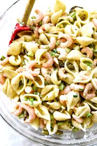 1 Cup Macaroni or Pasta Salad with Shrimp