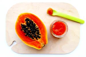 1 Cup Mashed Papayas