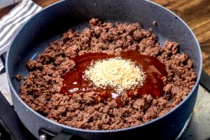 1 Cup Meat with Barbecue Sauce