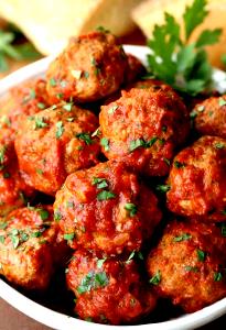 1 Cup Meatballs with Sauce (Mixture)