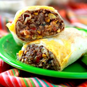 1 Cup Meatless Burrito with Beans and Cheese