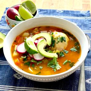 1 Cup Mexican Style Chicken Broth Soup