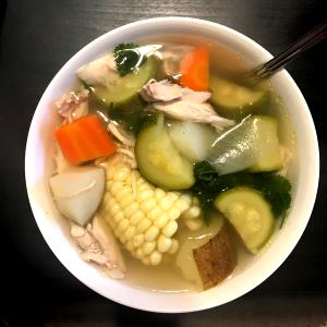 1 Cup Mexican Style Chicken Vegetable Soup with Rice (Sopa / Caldo De Pollo)