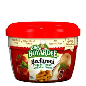 1 cup Microwaveable Beef Ravioli Bowl