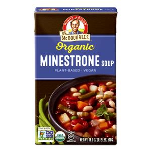 1 Cup Minestrone Soup, No Added Salt, Rts