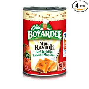 1 cup Mini Beef Ravioli in Tomato & Meat Sauce