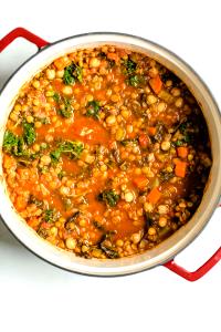 1 Cup Moroccan Lentil With Chickpea Soup
