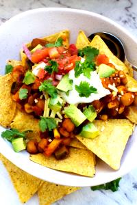 1 Cup Nachos with Beans