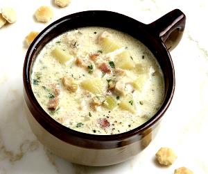 1 Cup New England Clam Chowder (with Milk)