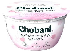 1 Cup Nonfat Fruit Variety Yogurt (Sweetened with Low Calorie Sweetener)