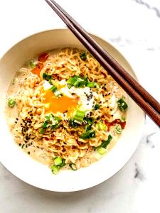 1 Cup Noodle Soup made with Milk