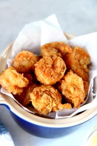 1 Cup Of Fried or Battered Breaded Floured Shrimp