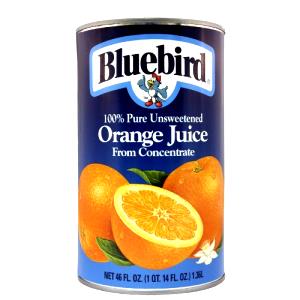 1 Cup Orange Juice (Unsweetened, Canned)