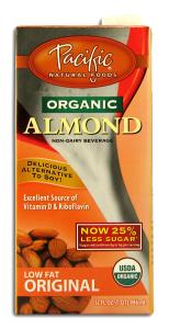 1 Cup Organic Almond Beverage - Low Fat Original