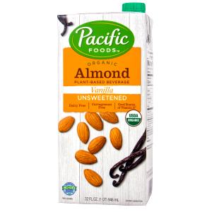 1 Cup Organic Almond Beverage - Unsweetened Low Fat Vanilla