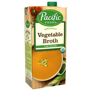 1 Cup Organic Vegetable Broth, Low Sodium