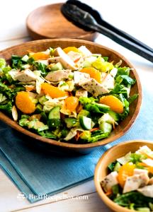 1 Cup Oriental Chicken or Turkey Garden Salad (Chicken and/or Turkey, Lettuce, Fruit, Nuts)