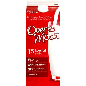 1 cup Over the Moon 1% Low Fat Milk
