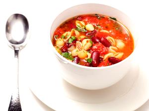 1 Cup Pasta & 3 Bean Soup