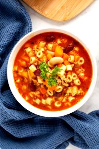 1 Cup Pasta Fagioli Soup, Nonfat, Rts