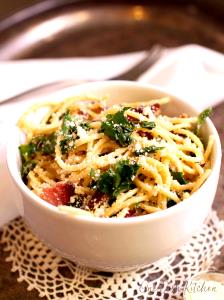 1 Cup Pasta with Carbonara Sauce