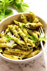 1 Cup Pasta with Pesto Sauce