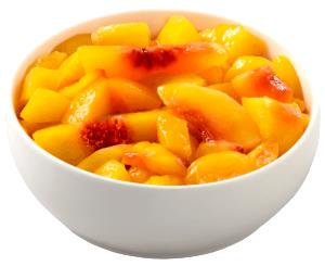 1 Cup Peach Slices, Freestone, Frozen