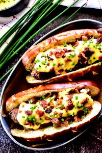 1 Cup Pieces Bratwurst with Cheese